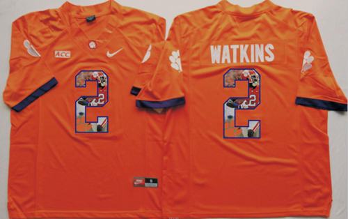 Tigers 2 Sammy Watkins Orange Player Fashion Stitched NCAA Jersey