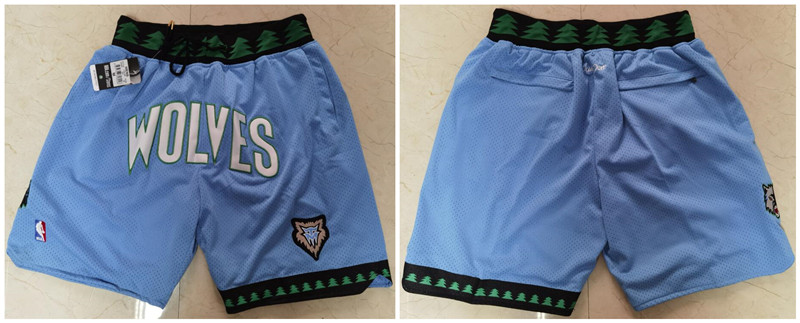 Timberwolves Blue Just Don With Pocket Swingman Shorts
