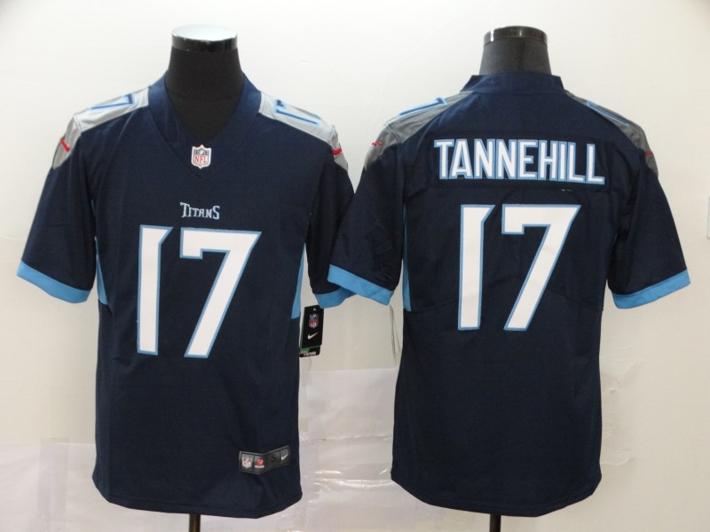Titans 17 Ryan Tannehill Navy Vapor Untouchable Limited Jersey