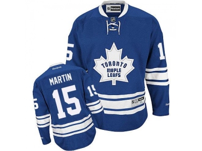 Toronto Maple Leafs 15 Matt Martin Blue Alternate Stitched NHL Jersey