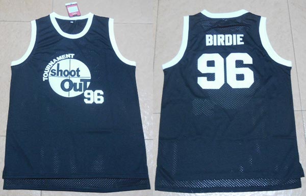 Tournament Shoot Out #96 Birdie Black Stitched Basketball Jersey