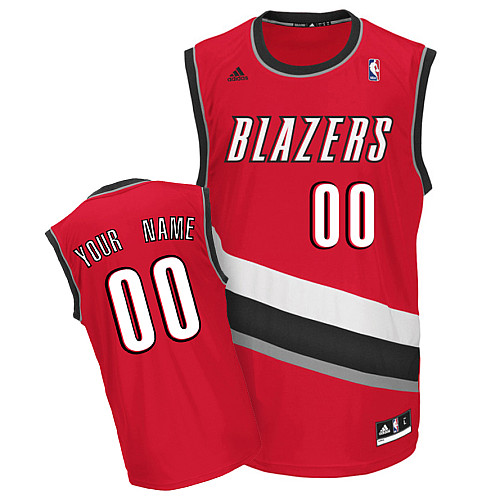 Trail Blazers Personalized Authentic Red NBA Jersey