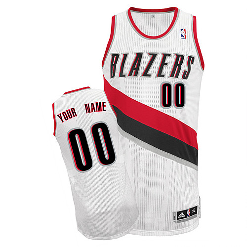 Trail Blazers Personalized Authentic White NBA Jersey