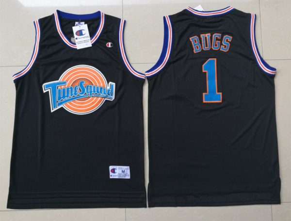 Tune Squad jersey Bugs Bunny 1 Tune Squad Space Jam Movie Black Jersey