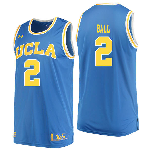 UCLA Bruins 2 Lonzo Ball Blue College Basketball Jersey