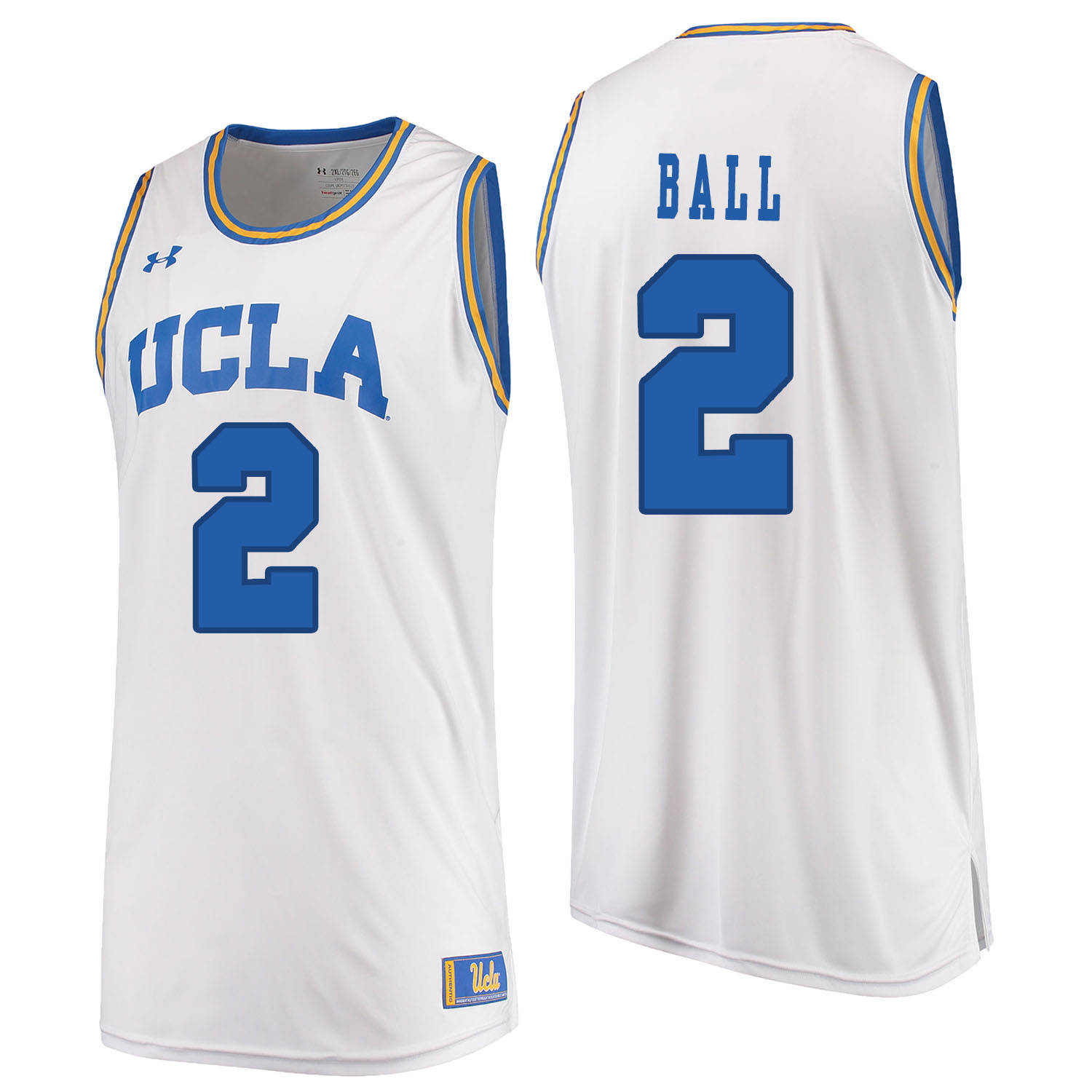 UCLA Bruins 2 Lonzo Ball White College Basketball Jersey