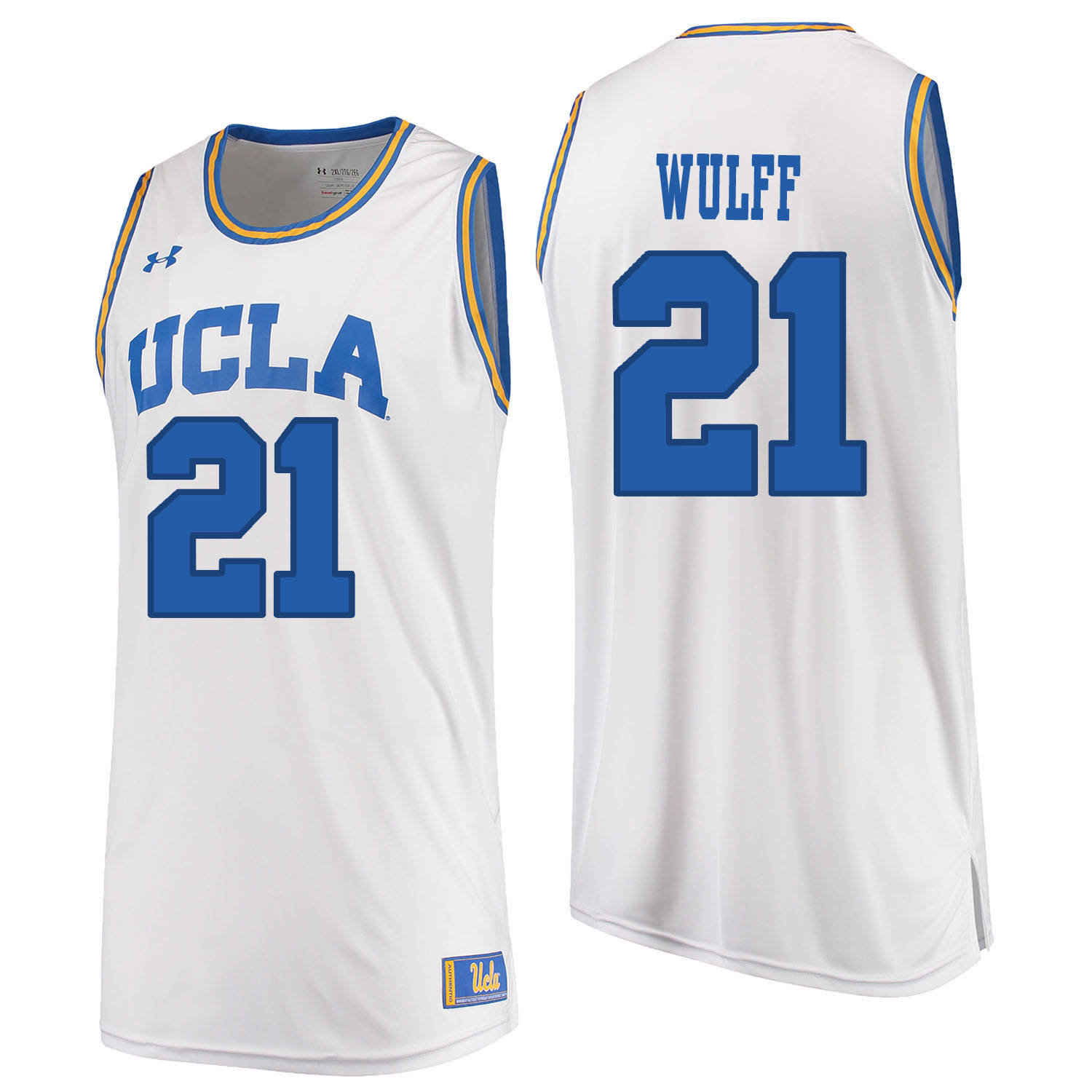 UCLA Bruins 21 Alec Wulff White College Basketball Jersey