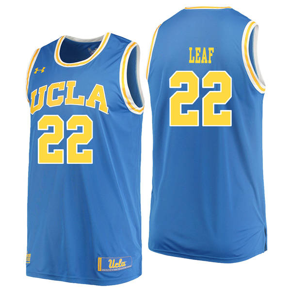 UCLA Bruins 22 T. J. Leaf Blue College Basketball Jersey