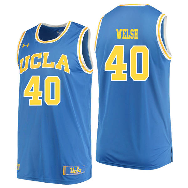 UCLA Bruins 40 Thomas Welsh Blue College Basketball Jersey