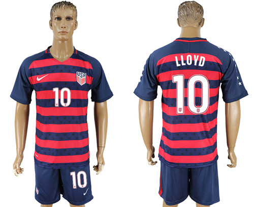 USA 10 LLOYD 2017 CONCACAF Gold Cup Away Soccer Jersey