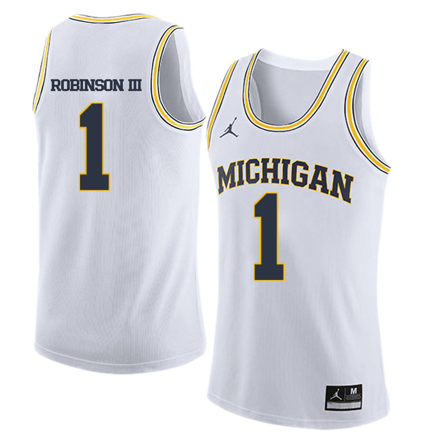 University of Michigan 1 Glenn Robinson III White College Basketball Jersey