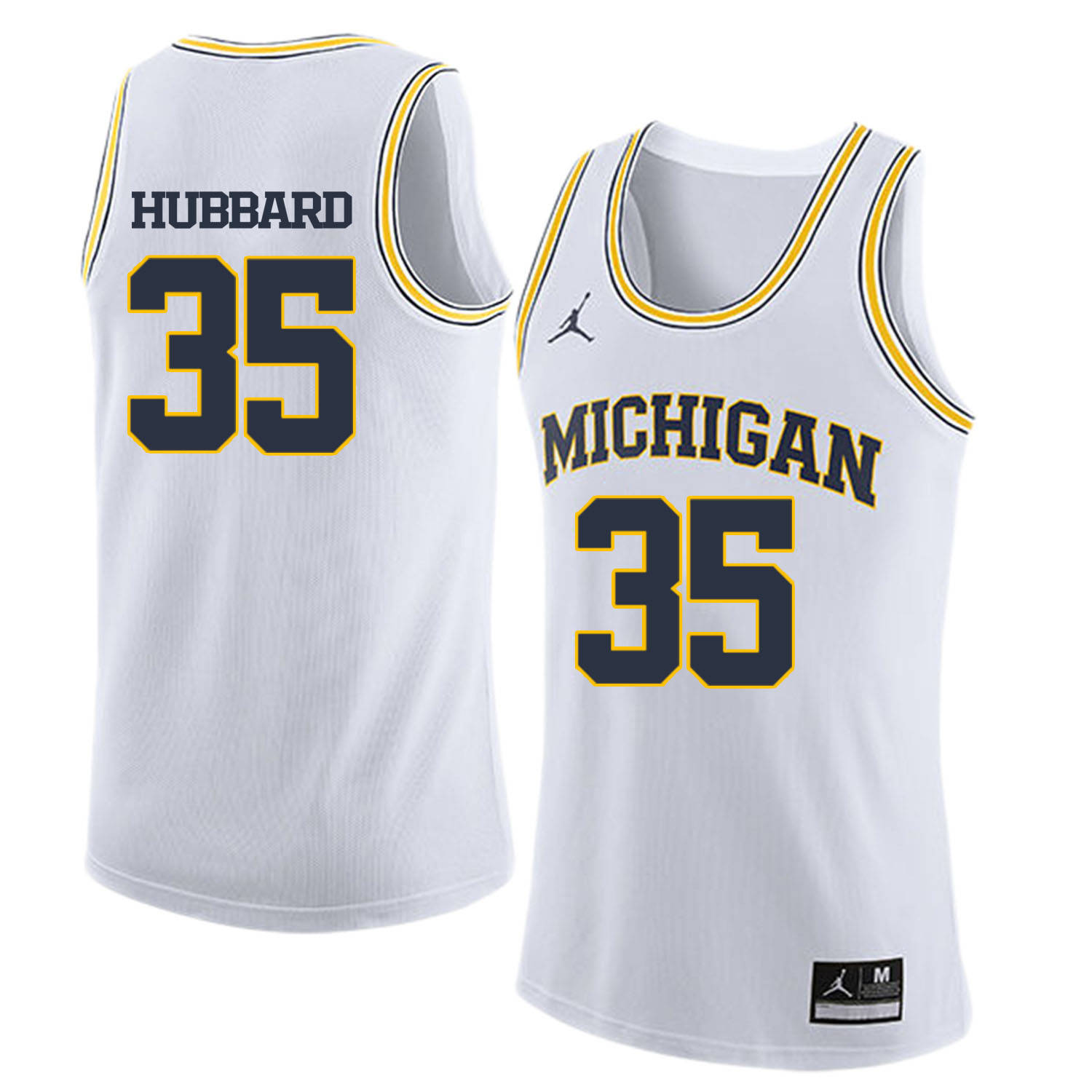 University of Michigan 35 Phil Hubbard White College Basketball Jersey