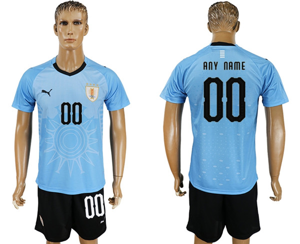 Uruguay Home 2018 FIFA World Cup Men's Customized Jersey