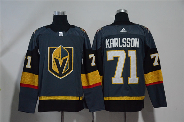 Vegas Golden Knights 71 William Karlsson Gray  Jersey