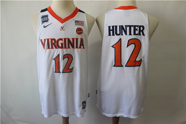 Virginia Cavaliers 12 DeAndre Hunter White College Basketball Jersey