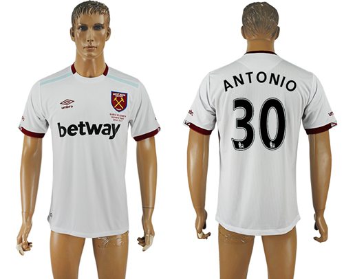 West Ham United 30 Antonio Away Soccer Club Jersey
