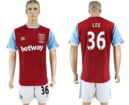 West Ham United 36 Lee Home Soccer Club Jersey