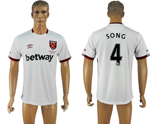 West Ham United 4 Song Away Soccer Club Jersey