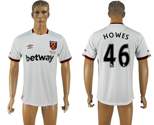 West Ham United 46 Howes Away Soccer Club Jersey