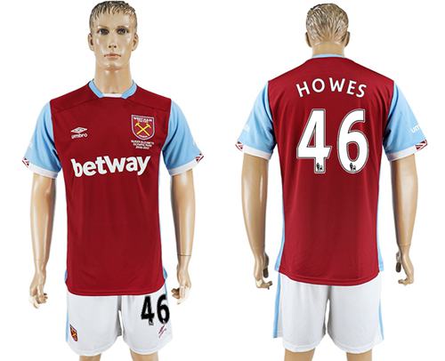 West Ham United 46 Howes Home Soccer Club Jersey