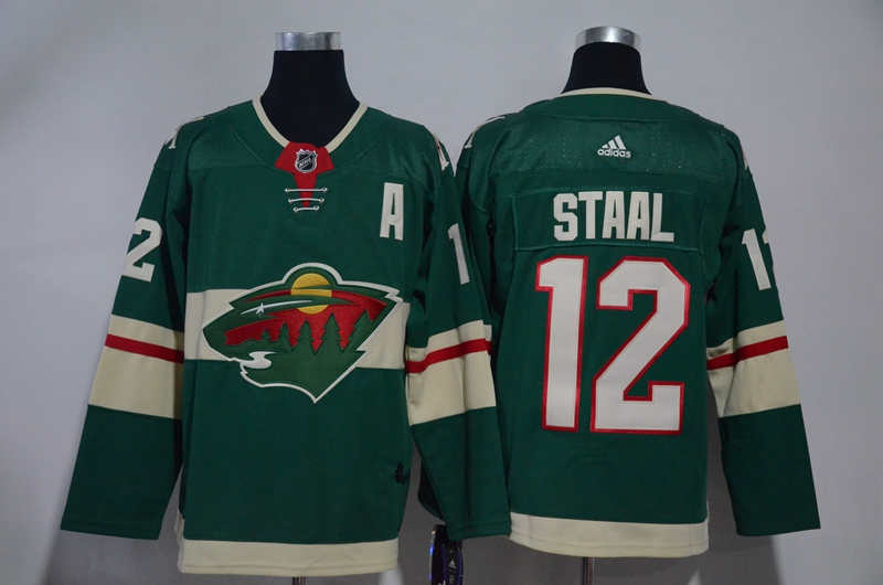 Wild 12 Eric Staal Green  Jersey
