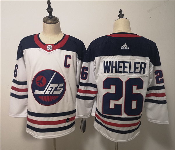 Winnipeg Jets 26 Blake Wheeler White Breakaway Heritage  Jersey
