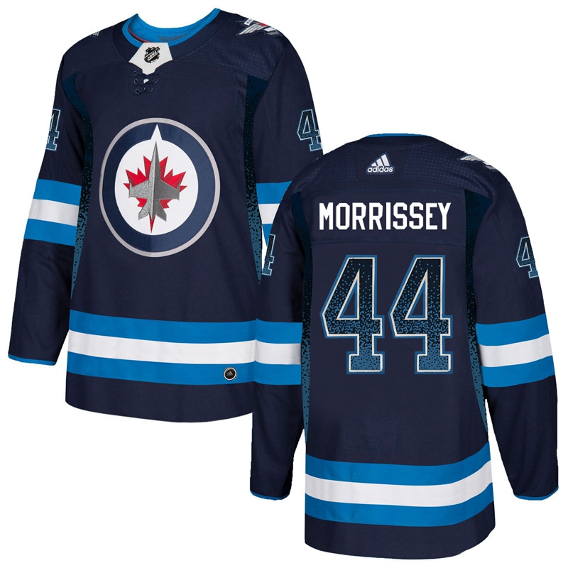 Winnipeg Jets 44 Josh Morrissey Navy Drift Fashion  Jersey
