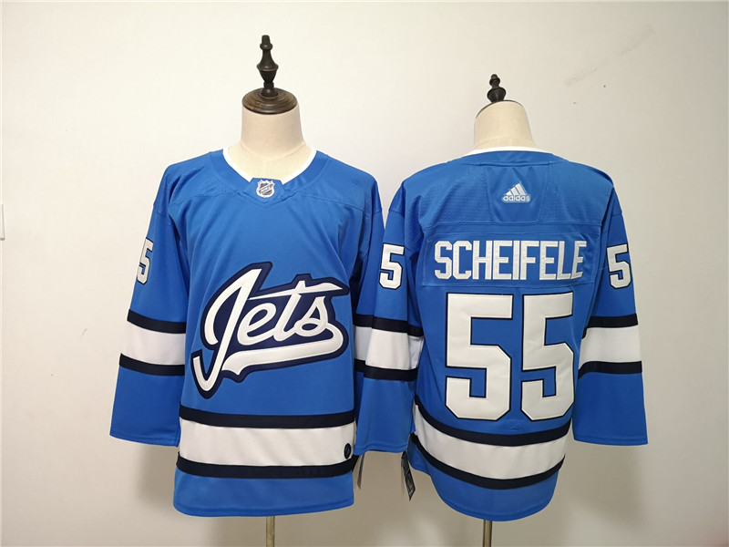 Winnipeg Jets 55 Mark Scheifele Blue Alternate  Jersey
