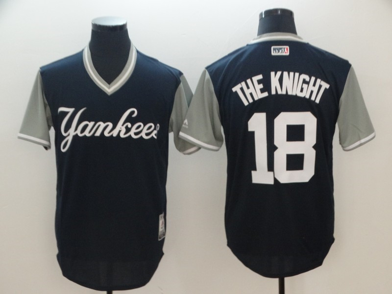 Yankees 18 Didi Gregorius The Knight Navy 2018 Players' Weekend Authentic Team Jersey