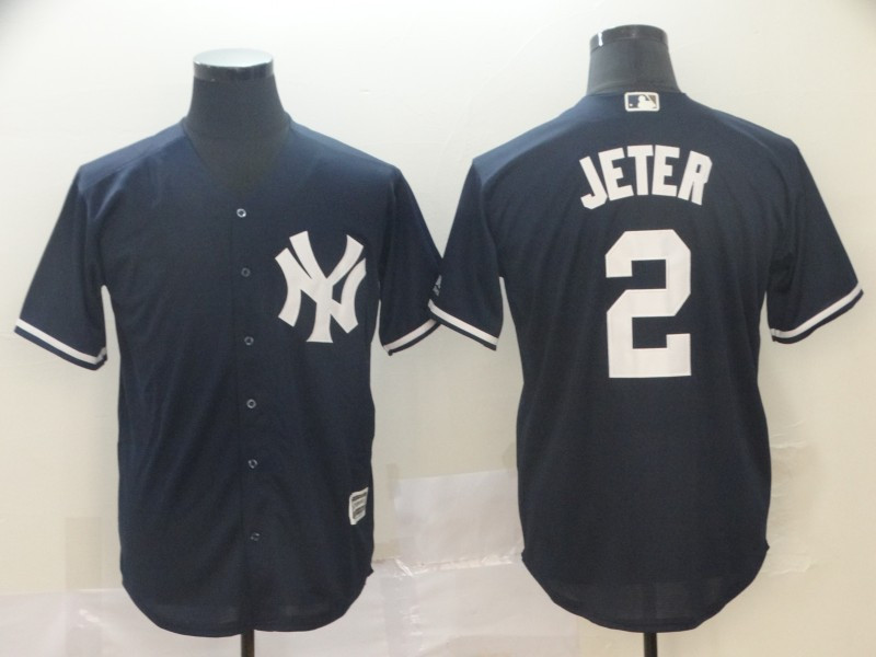 Yankees 2 Derek Jeter Navy Cool Base Jersey