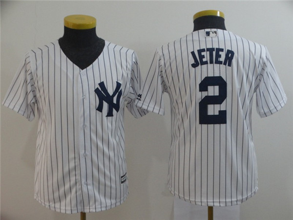 Yankees 2 Derek Jeter White New Cool Base Jersey