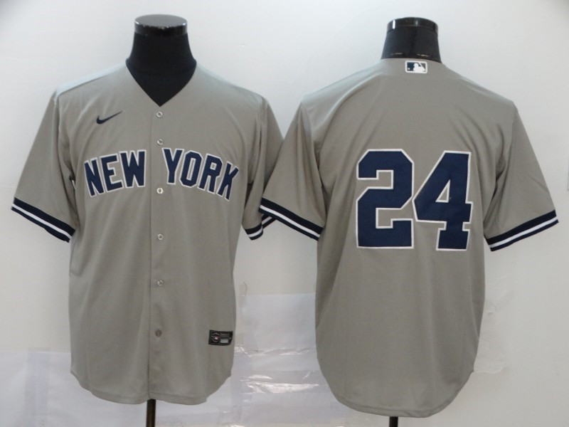 Yankees 24 Gary Sanchez Gray 2020 Nike Cool Base Replica Player Jersey