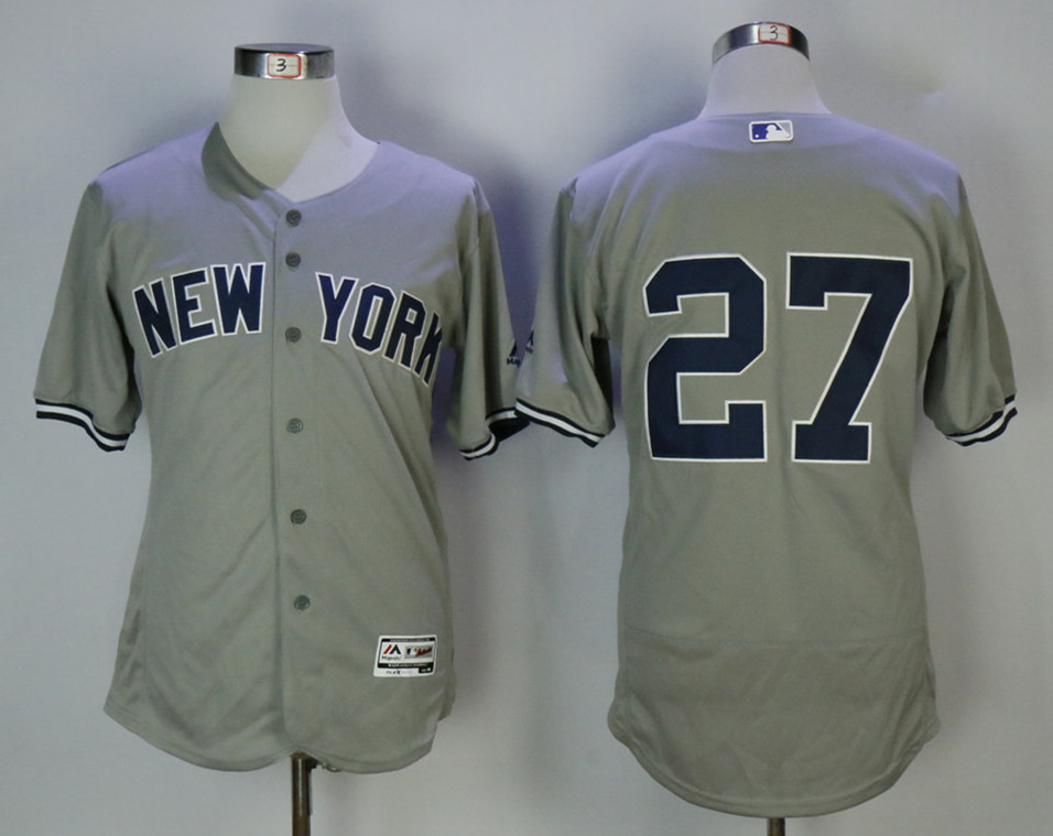 Yankees 27 Giancarlo Stanton Gray Flexbase Jersey