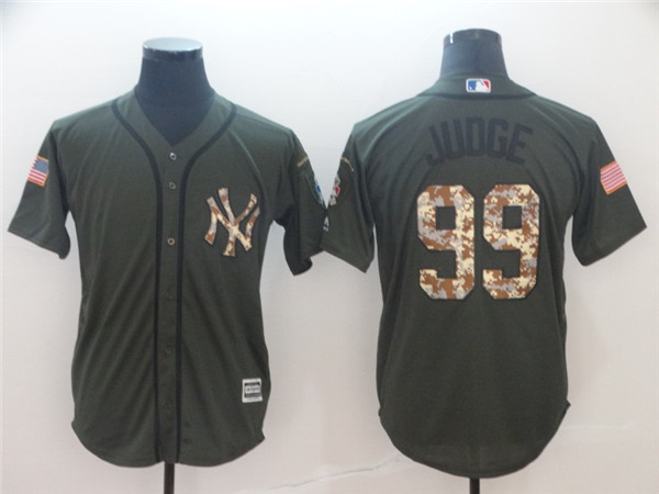 Yankees 99 Aaron Judge Olive Green Cool Base Jersey