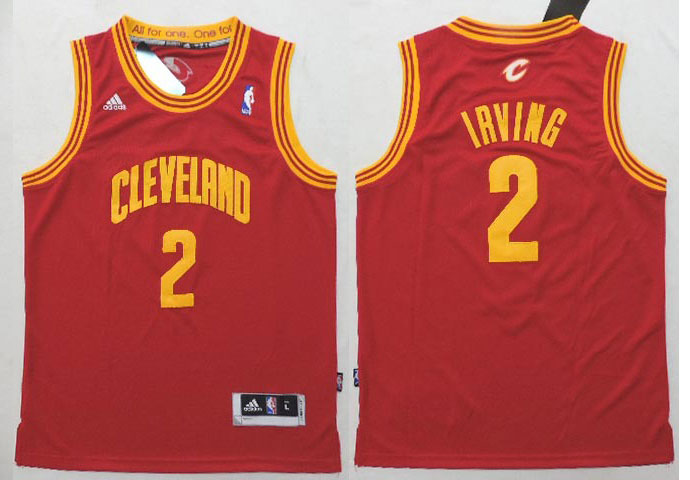Youth  NBA Cleveland Cavaliers 2 Kyrie Irving New Revolution 30 Alternate Red  Youth Jersey