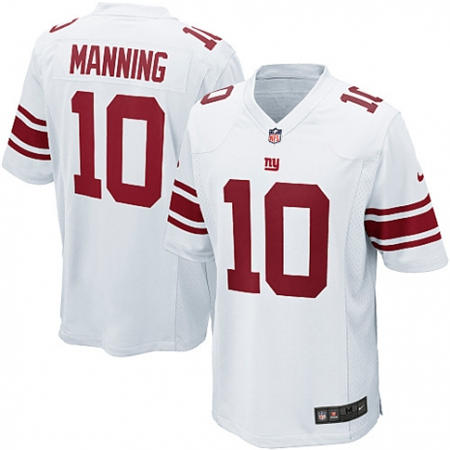 Youth  New York Giants 10 Eli Manning White Stitched NFL Jersey