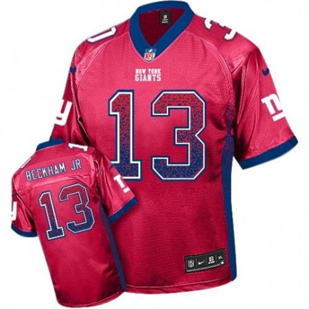 Youth  New York Giants 13 Odell Beckham Jr Red Drift Fashion Stitched NFL Jersey