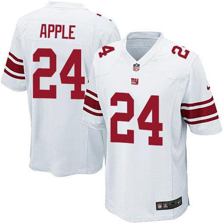 Youth  New York Giants 24 Eli Apple White Stitched NFL Jersey