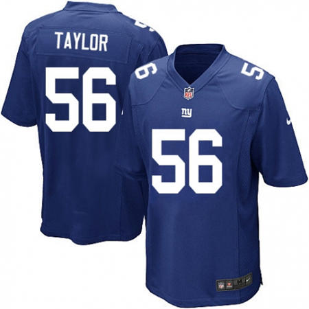 Youth  New York Giants 56 Lawrence Taylor Royal Blue Team Color Stitched NFL Jersey