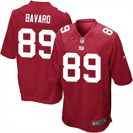 Youth  New York Giants 89 Mark Bavaro Red Alternate Stitched NFL Jersey