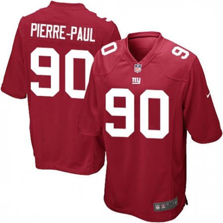 Youth  New York Giants 90 Jason Pierre Paul Red Alternate Stitched NFL Jersey