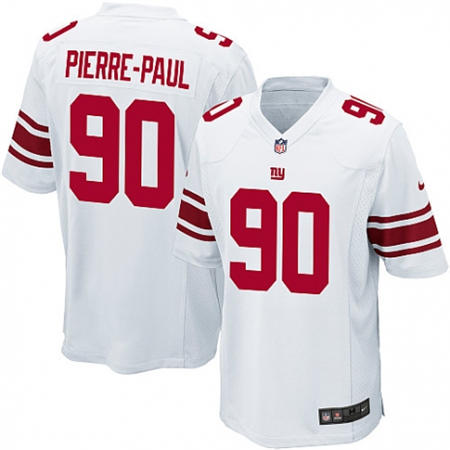 Youth  New York Giants 90 Jason Pierre Paul White Stitched NFL Jersey
