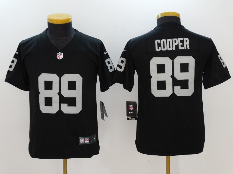 Youth  Oakland Raiders #89 Amari Cooper Black 2017 Vapor Untouchable Limited Stitched Jersey